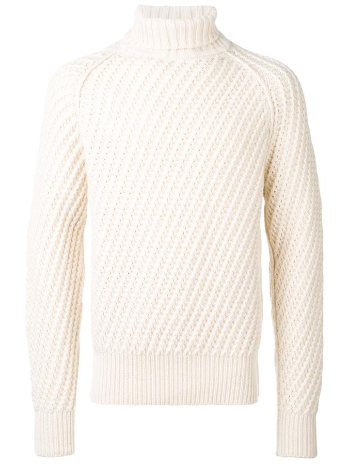 Tom Ford Roll Neck Jumper - White