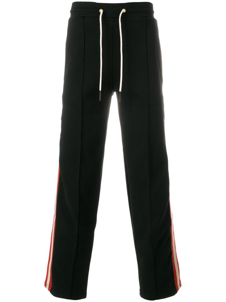 Drôle De Monsieur Side Stripe Track Pants - Black