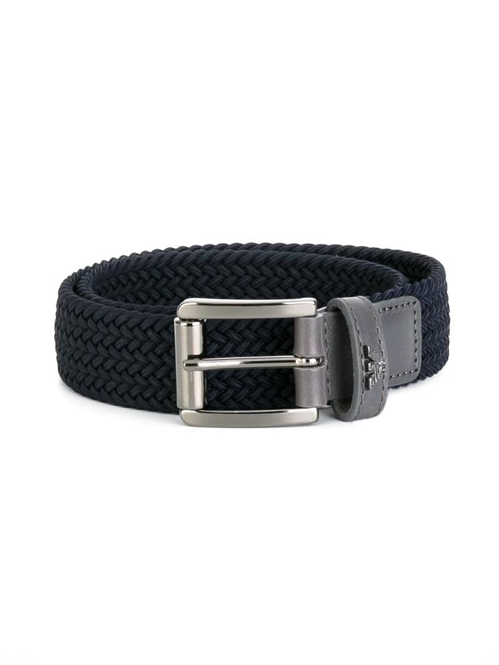 Armani Junior Braided Belt, Boy's, Size: 66 Cm, Blue