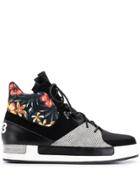 Yohji Yamamoto Vintage 2000's Mixed-print Sneakers - Black