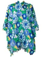 Ermanno Gallamini - Floral Embroidered Cape - Women - Polyester - One Size, Polyester