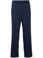 Ganni - Side Striped Track Trousers - Women - Polyester/spandex/elastane - 38, Blue, Polyester/spandex/elastane