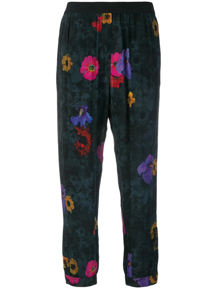 Diesel Floral Print Trousers - Black