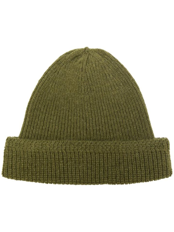 Junya Watanabe Man Knitted Beanie - Green