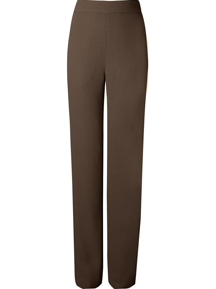 Andrea Marques High Waisted Tailored Trousers, Women's, Size: 38, Grey, Acetate/viscose