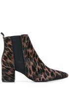 Anna Baiguera Leopard Print Ankle Boots - Neutrals