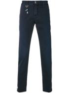 Re-hash Slim Fit Cropped Trousers - Blue