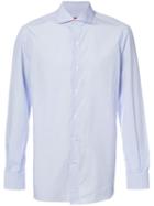 Isaia - Classic Long Sleeve Shirt - Men - Cotton - 16, Blue, Cotton