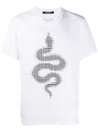 Roberto Cavalli Glass Serpent T-shirt - White