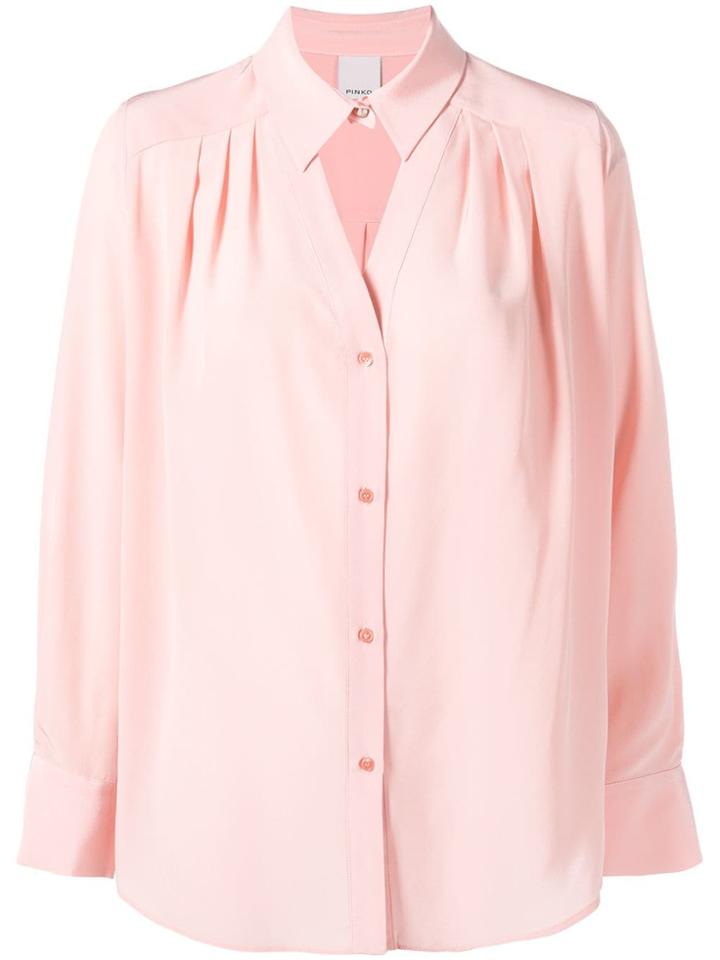 Pinko Cut Out Neck Oversized Shirt