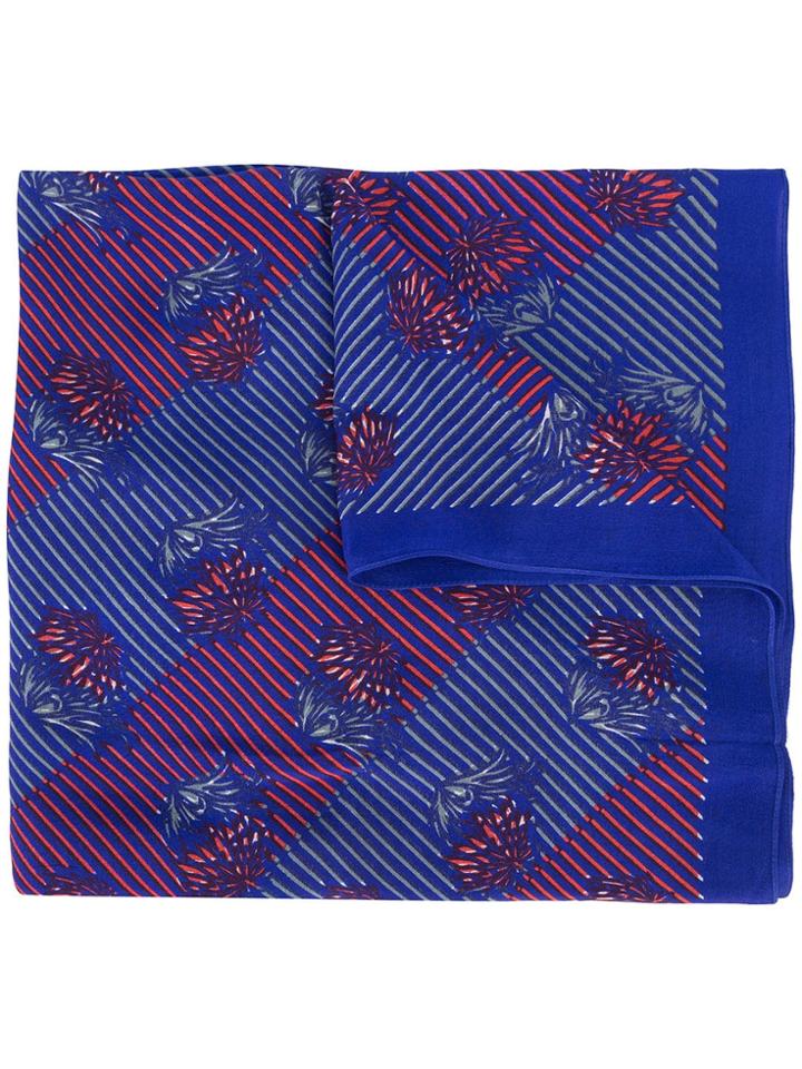 A Peace Treaty Printed Scarf - Blue