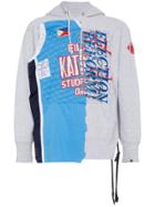 Election Reform Embroidered Baseball Cotton Blend Hoodie - Grey
