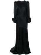 Simone Rocha Peter Pan Collar Gown - Black