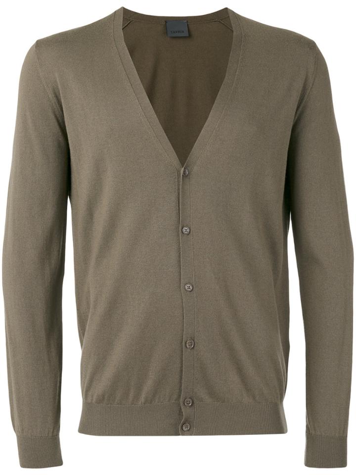Laneus V-neck Cardigan - Green