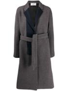 Coperni Stripe Panel Coat - Grey