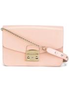 Furla Small 'metropolis' Shoulder Bag, Women's, Pink/purple, Leather