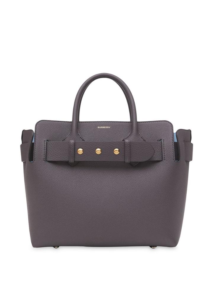 Burberry The Small Leather Triple Stud Belt Bag - Grey