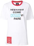 Kappa Kontroll Slogan Print T-shirt - White