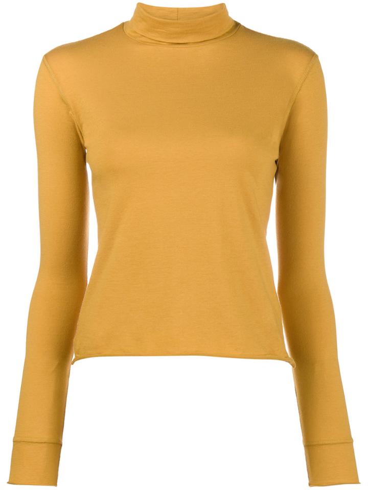Simon Miller Roll-neck Jersey Sweater - Yellow & Orange