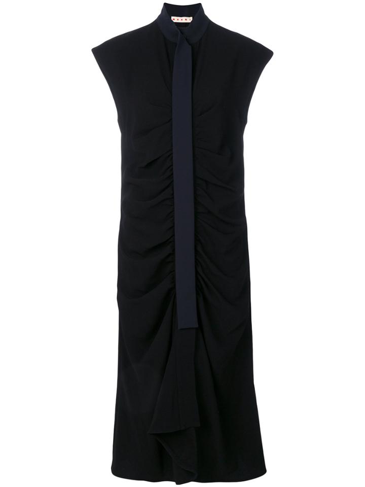 Marni Flared Midi Dress - Black