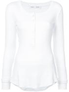 Proenza Schouler Pswl Open Back Button Top - White