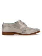Blue Bird Shoes Leather Oxfords - Grey