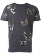 Valentino Embroidered Butterfly Design T-shirt