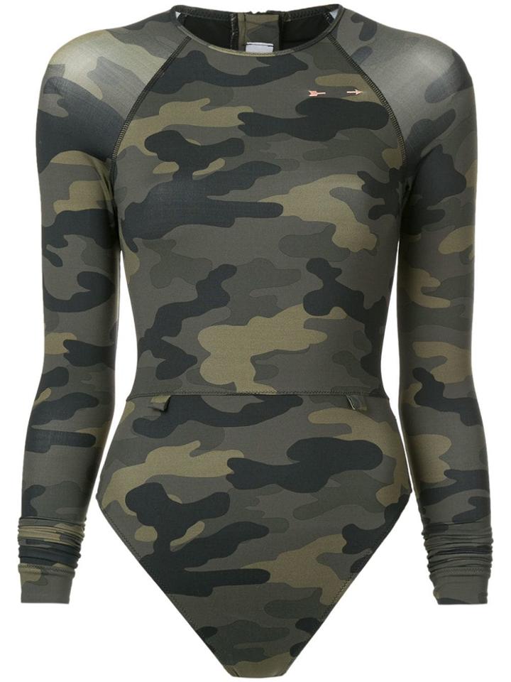 The Upside Camouflage Rash Swimsuit - Multicolour