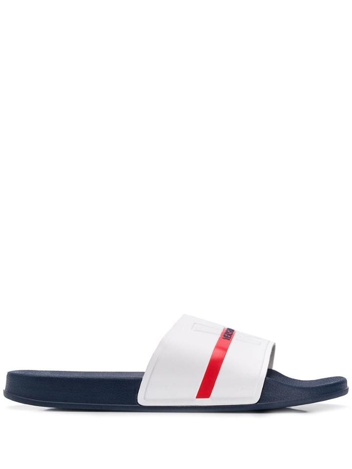 Versace Jeans Logo Slides - Blue