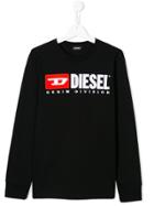 Diesel Kids Logo Embroidered Sweatshirt - Black