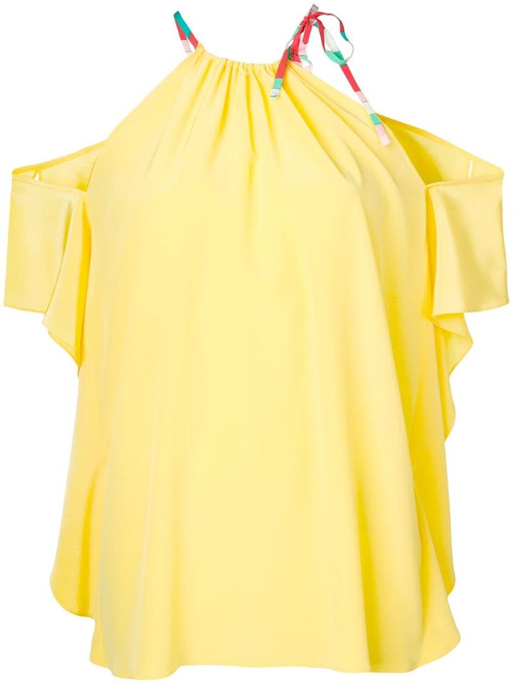 Emilio Pucci Summer Halter Top - Yellow