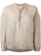 Forte Forte - Oversized Top - Women - Cotton/linen/flax - Ii, Women's, Nude/neutrals, Cotton/linen/flax