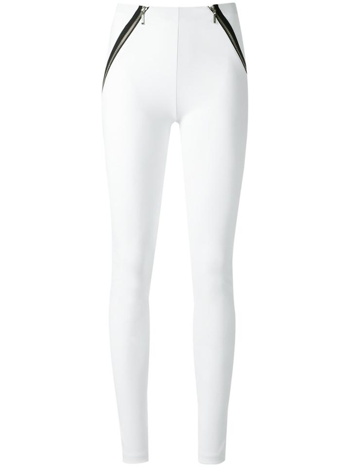 Tufi Duek Zipped Skinny Trousers - White