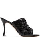 Liudmila Leather Drury 100 Mules - Black