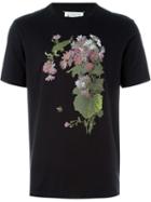 Maison Margiela Floral Print T-shirt, Men's, Size: 50, Black, Cotton