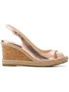 Jimmy Choo Amley 80 Metallic Wedges - Pink