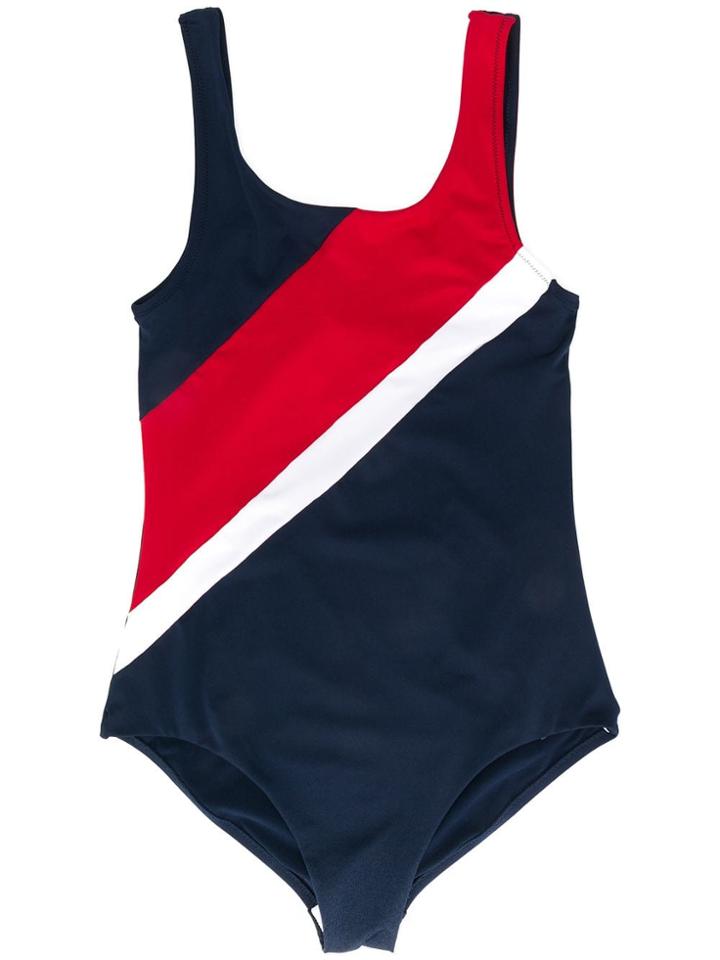 Tommy Hilfiger Junior Logo Swimsuit - Blue