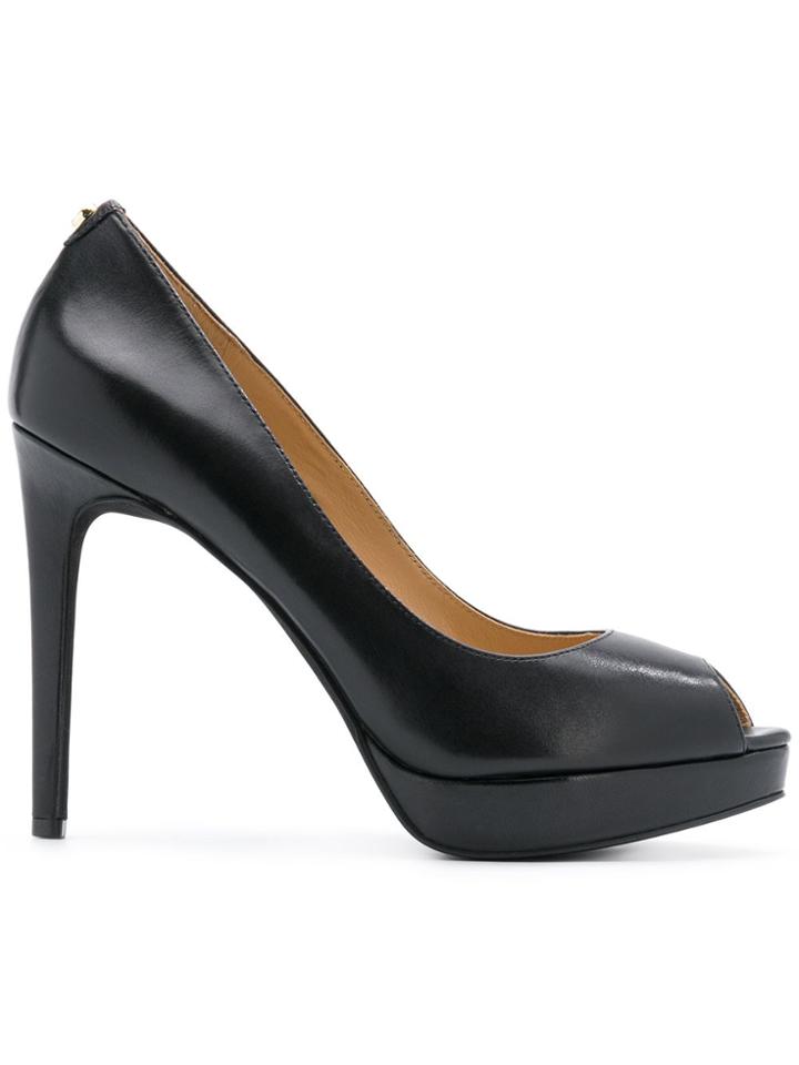 Michael Michael Kors Erika Peep Toe Pumps - Black