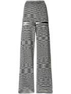 Missoni Striped High-waisted Trousers - Black