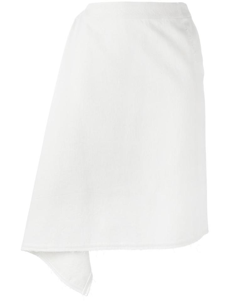 Damir Doma 'rodin' Skirt, Women's, Size: Large, White, Cotton/polyamide/virgin Wool