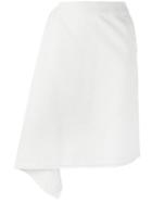 Damir Doma 'rodin' Skirt, Women's, Size: Large, White, Cotton/polyamide/virgin Wool