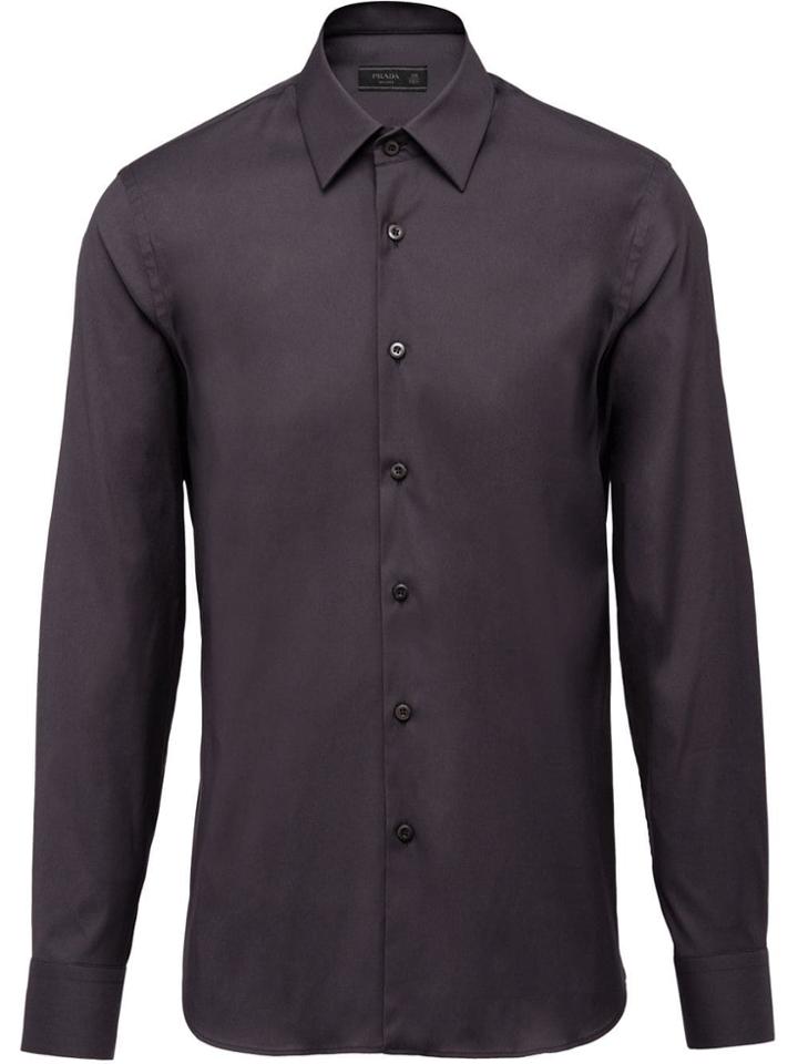 Prada Stretch Poplin Shirt - Grey
