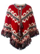 Chanel Vintage Fringed Cape, Women's, Size: 38, Red