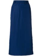Aspesi Straight Midi Skirt - Blue