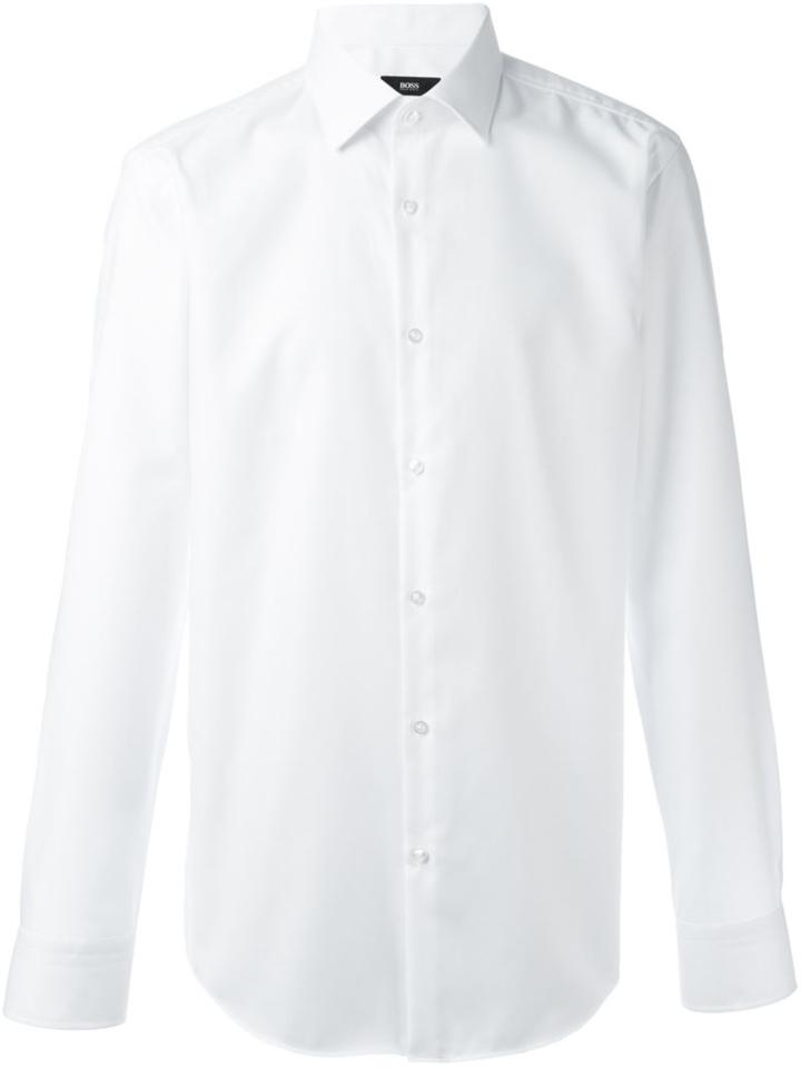 Boss Hugo Boss Janno Shirt, Men's, Size: 44, White, Cotton