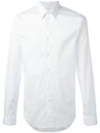 Jil Sander Long Sleeve Shirt, Men's, Size: 42, White, Cotton/polyamide/spandex/elastane