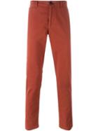 Paul Smith Jeans Slim Chino Trousers, Men's, Size: 34, Red, Cotton/spandex/elastane