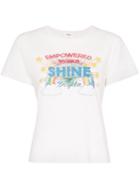 Re/done Shine Graphic Print T-shirt - White