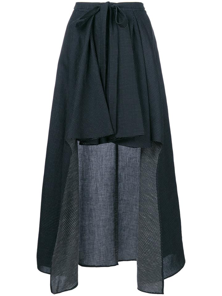 Chalayan Draped Asymmetric Skirt - Blue