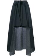Chalayan Draped Asymmetric Skirt - Blue